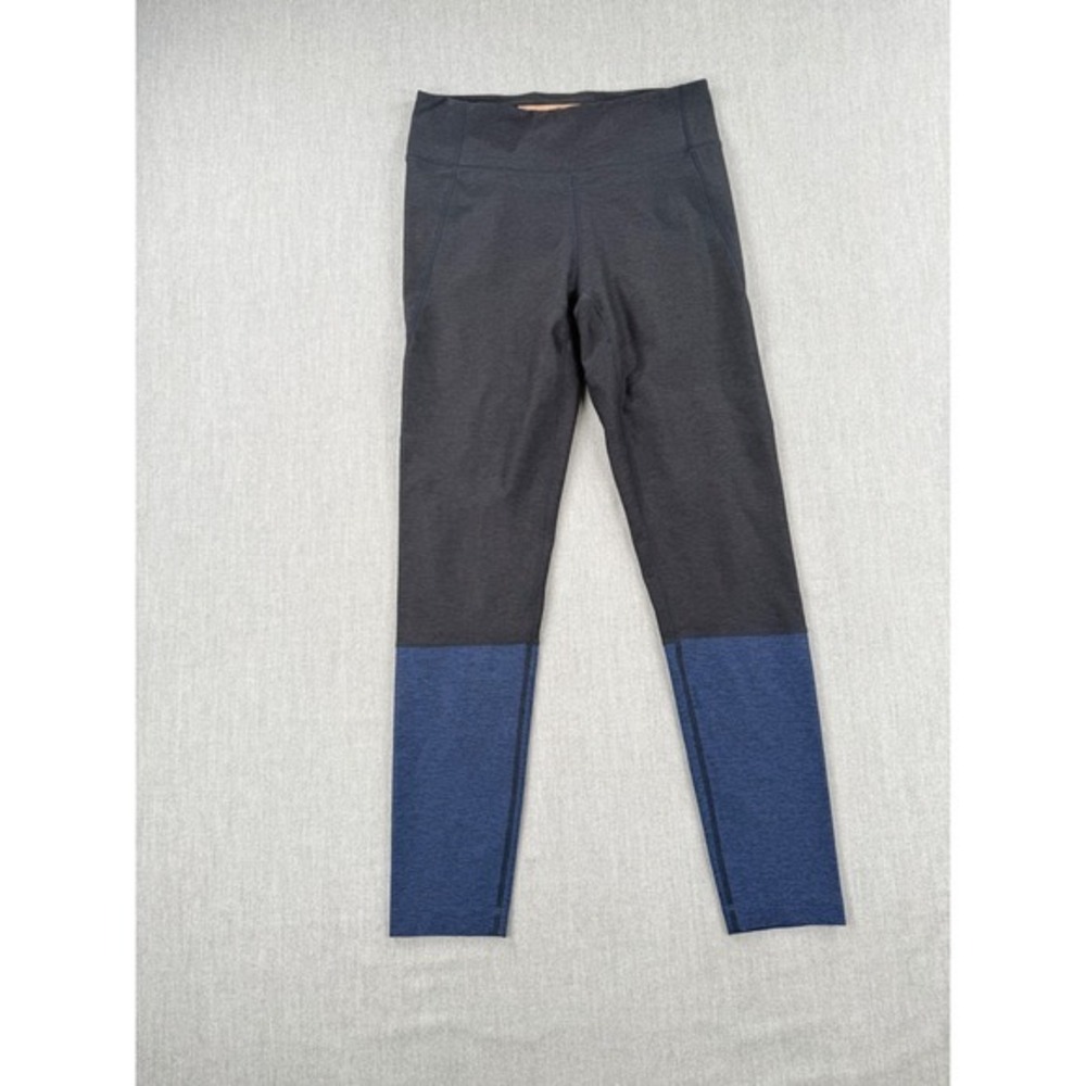 Outdoor Voices Warmup Leggings Charcoal Grey Navy Blue Colorblock Size Medium
